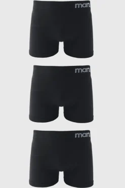 Cheap boohooMAN Man Sport Seamless Boxer 3 Pack black