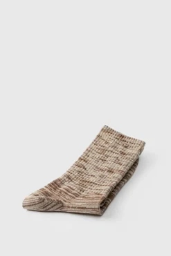 Outlet boohooMAN Marl Sports Socks chocolate