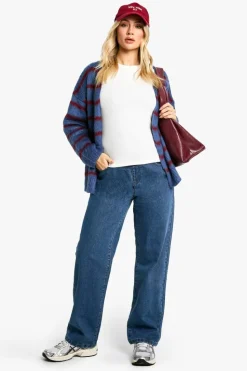 Cheap boohoo Maternity Over The Bump Straight Leg Jeans vintage wash