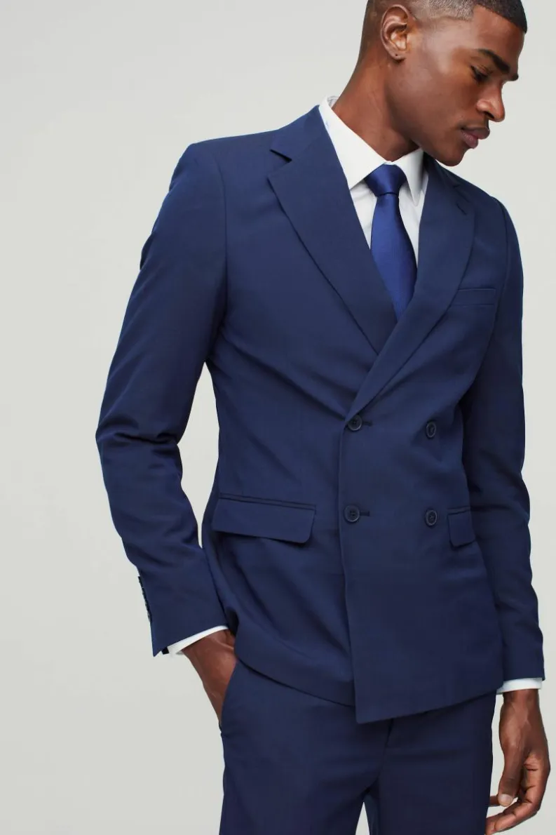 Cheap boohoo Mix and Match Skinny Fit Suit navy