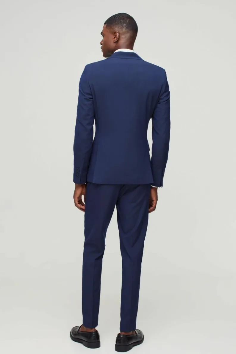 Cheap boohoo Mix and Match Skinny Fit Suit navy
