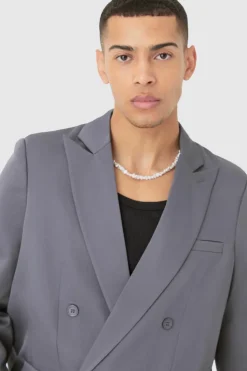 Best Sale boohoo Mix & Match Oversized Suit Set Grey charcoal