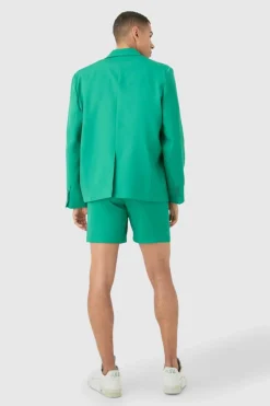 Flash Sale boohoo Mix & Match Oversized Suit Set green