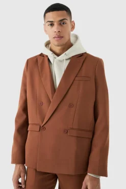 Hot boohoo Mix & Match Oversized Suit Set rust