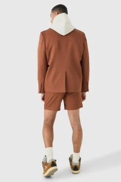 Hot boohoo Mix & Match Oversized Suit Set rust