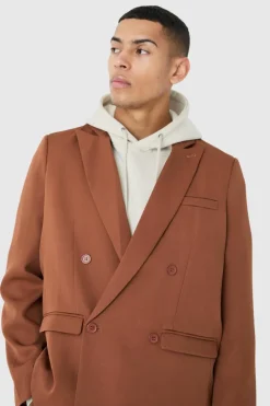 Hot boohoo Mix & Match Oversized Suit Set rust