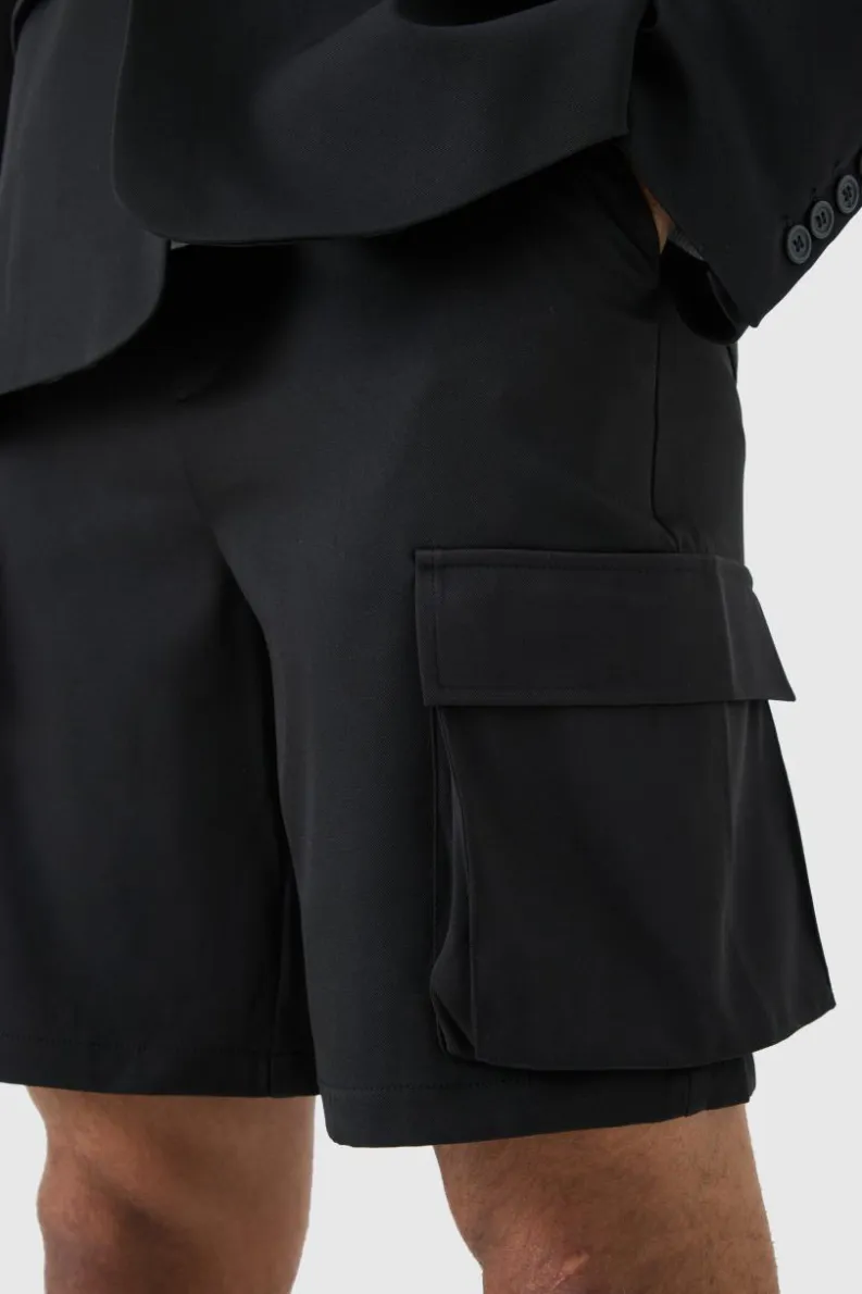 Discount boohoo Mix & Match Relaxed Suit Set black