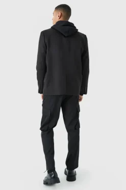 Store boohooMAN Mix & Match Super Relaxed Basic Blazer black