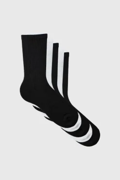 Best Sale boohooMAN 5 Mix Plain Sport Socks black
