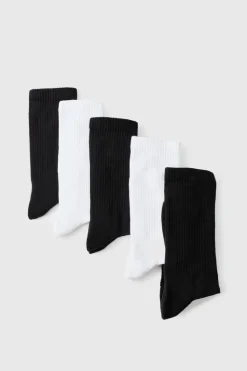 Best Sale boohooMAN 5 Mix Plain Sport Socks black