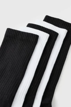 Best Sale boohooMAN 5 Mix Plain Sport Socks black