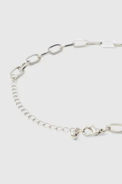 Best Sale boohooMAN Multi Cross Necklace silver