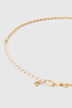Clearance boohooMAN Multi Layer Rope Chain Necklace gold