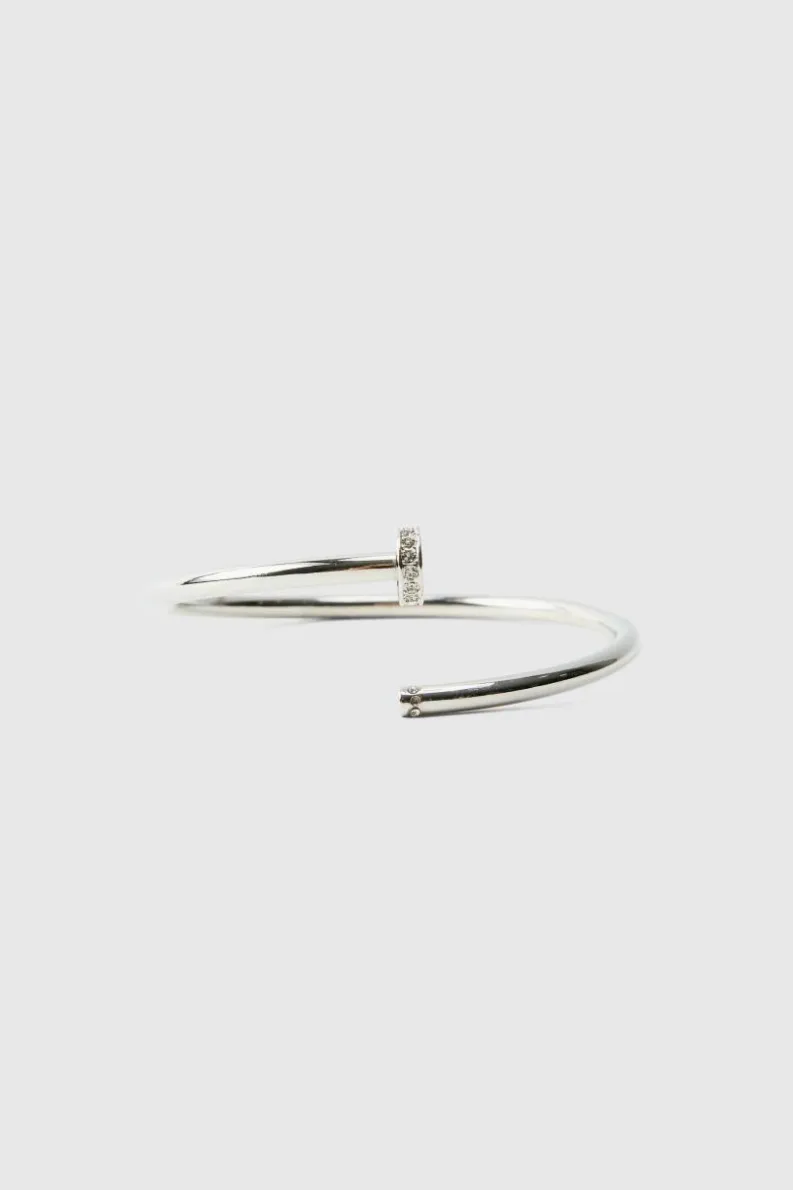 Best Sale boohooMAN Nail Bangle silver