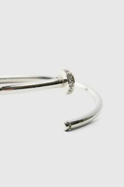 Best Sale boohooMAN Nail Bangle silver
