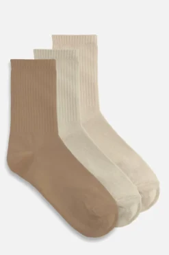 Store boohoo Nude Tonal 3 Pack Socks multi