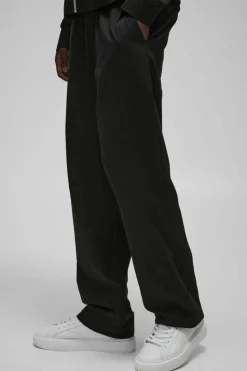 Flash Sale boohoo Nylon Man Pocket Detail Zip Through Set black