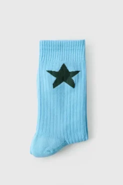 Fashion boohooMAN Ofcl Star Socks blue