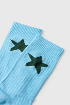 Fashion boohooMAN Ofcl Star Socks blue