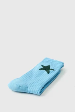 Fashion boohooMAN Ofcl Star Socks blue