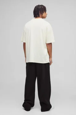 Cheap boohooMAN Official Wide Leg Jogger black
