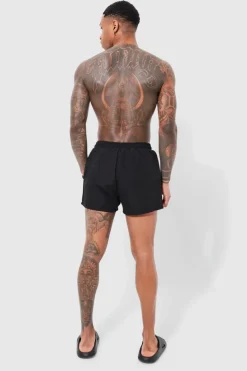 Store boohooMAN Original Man Short Length Swim Shorts black