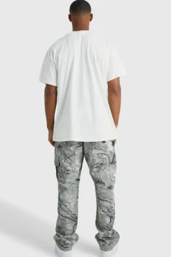 Hot boohooMAN Oversized Baby Biggie Illustration License T-shirt white