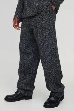 Cheap boohoo Oversized Boucle Boxy Blazer & Trouser Suit black