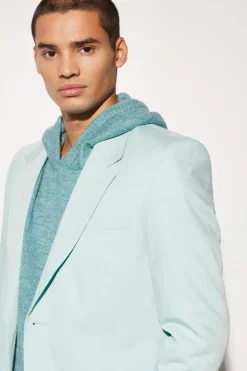 Outlet boohooMAN Oversized Boxy Fit Blazer blue