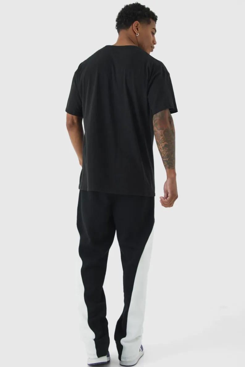 Cheap boohooMAN Oversized Bullet for my Valentine License Print T-Shirt black
