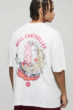 Best boohooMAN Oversized Disney Mickey Mouse License T-Shirt white
