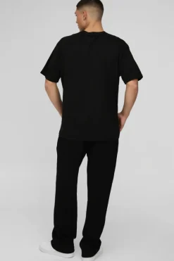 Outlet boohooMAN Oversized Fantastic Four Comic License Print T-Shirt black