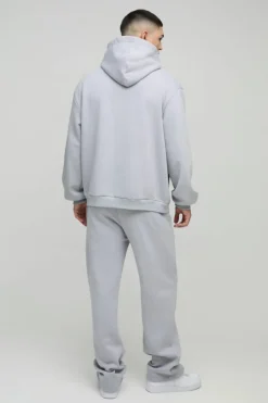 Flash Sale boohooMAN Oversized Fit Homme Print Tracksuit grey