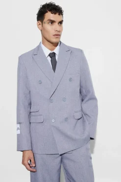 Best boohoo Oversized Fit Limited Collection Suit blue