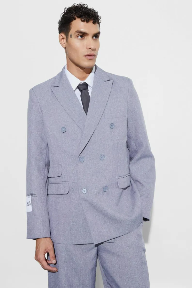 Best boohoo Oversized Fit Limited Collection Suit blue