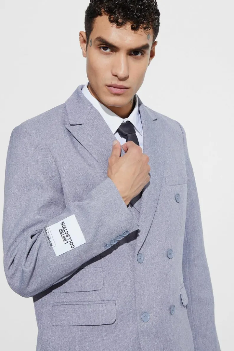Best boohoo Oversized Fit Limited Collection Suit blue