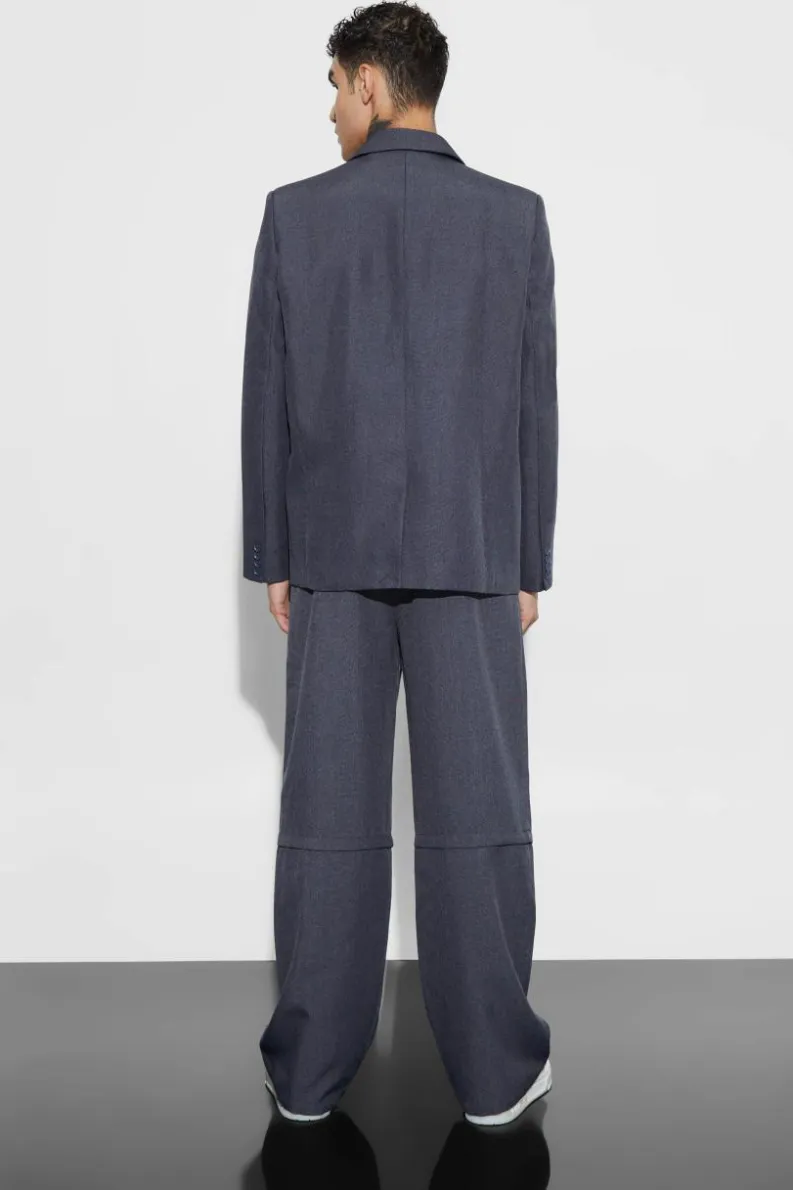 Flash Sale boohoo Oversized Fit Limited Collection Suit grey