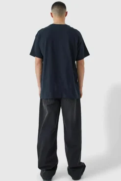 Hot boohooMAN Oversized Ghost Band License T-shirt black