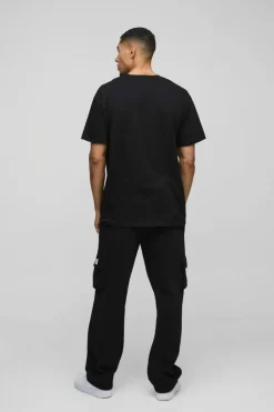 Best Sale boohooMAN Oversized Graffiti Heart Print T-Shirt black
