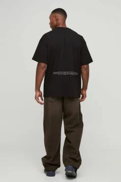 Hot boohooMAN Oversized Heavyweight Large Scale Renaissance Print T-Shirt black