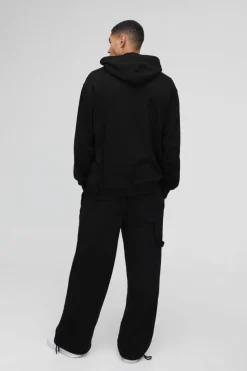 New boohooMAN Oversized Jimi Hendrix License Print Hoodie black