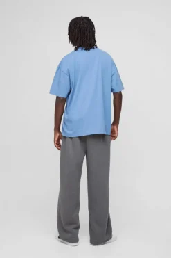 Store boohooMAN Oversized Limited Heavy T-shirt dusty blue