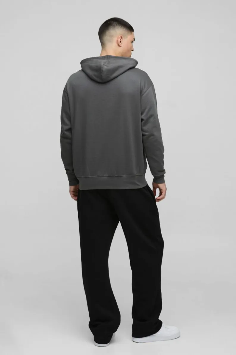 Hot boohooMAN Oversized Linkin Park License Print Hoodie charcoal