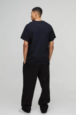 Fashion boohooMAN Oversized Nirvana Heart License Graphic T-Shirt black