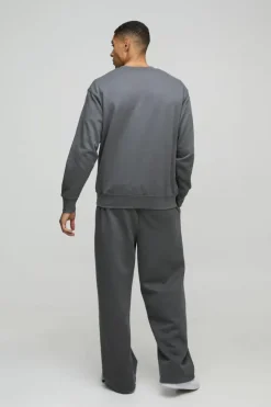 Best boohooMAN Oversized Pixar Cars License Print Sweatshirt charcoal