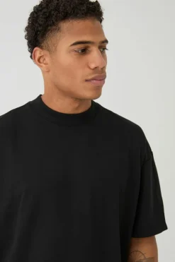 Fashion boohooMAN Oversized Premium Heavyweight T-shirt black
