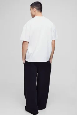 Best Sale boohooMAN Oversized Premium Super Heavyweight T-shirt white