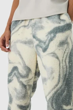 Discount boohooMAN Oversized Printed Borg Expedition Jogger grey