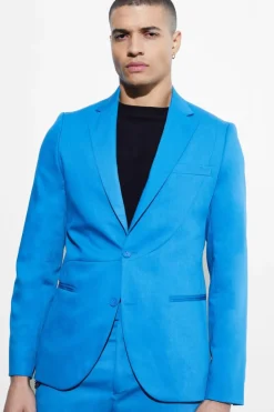 Clearance boohoo Oversized Straight Leg Suit blue