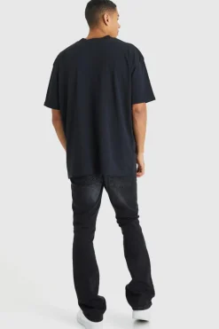 Cheap boohooMAN Oversized Venice T-shirt black